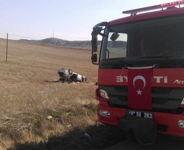 Çorum’da Otomobil Takla Attı: 5 Yaralı
