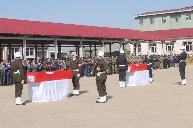Şehit Emniyet Amiri Ve Binbaşı İçin Tören Düzenlendi