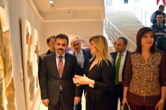Ödüllü Ressam Çorumlu Sanatseverlerle Buluştu