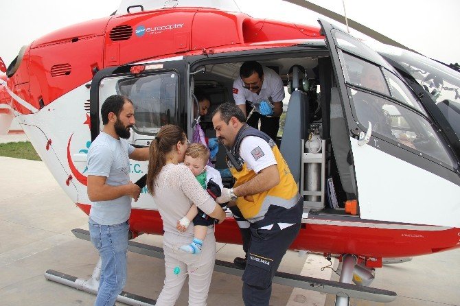 Ambulans Helikopter 20 Aylık Bebek İçin Havalandı