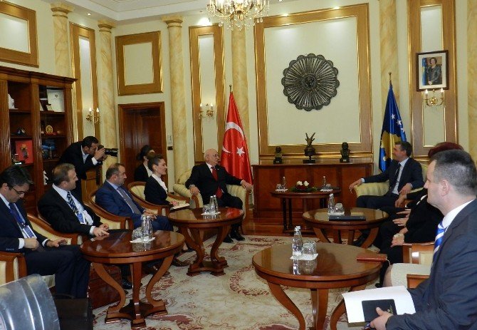 Tbmm Başkanı Kahraman, Kosovalı Mevkidaşı Veseli’yle Görüştü