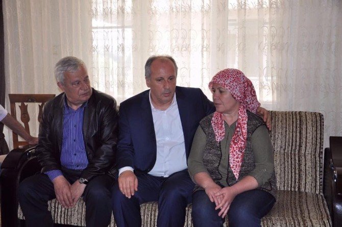 Chp’li İnce’den Şehit Ailelerine Taziye Ziyareti