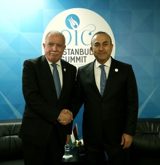 Bakan Çavuşoğlu, Filistin Dışişleri Bakanı Malki İle Görüştü