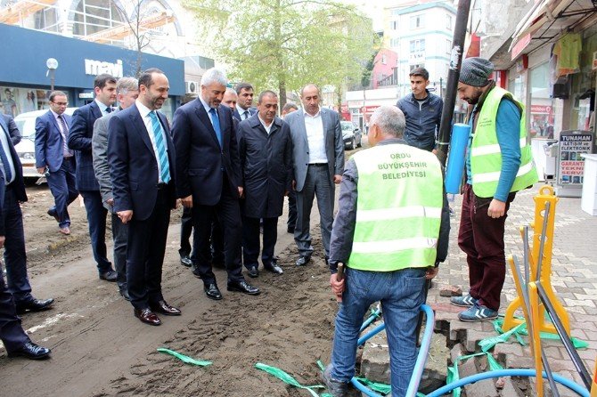 Yılmaz, Ünye’deki Çalışmaları İnceledi
