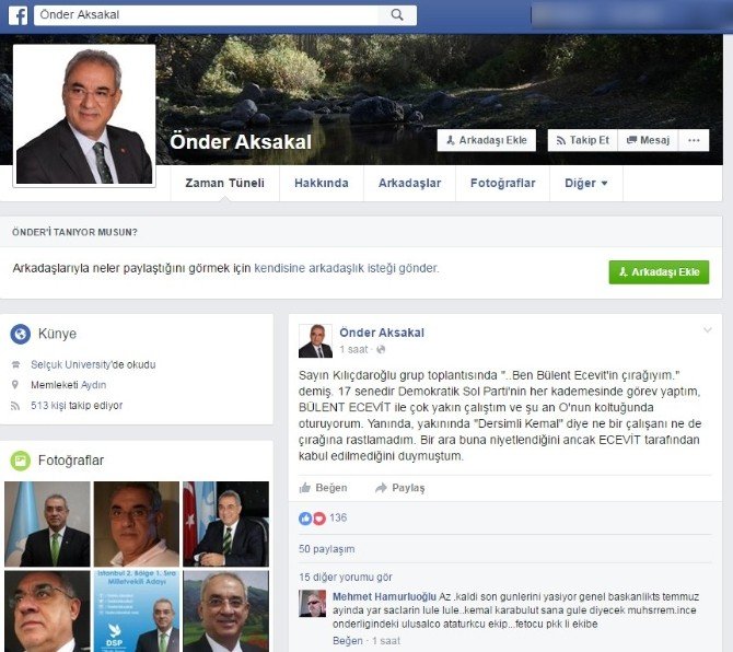 Dsp Genel Başkanı Aksakal: Ecevit’in Yanında Dersimli Kemal’e Rastlamadım
