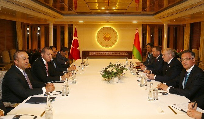 Cumhurbaşkanı Erdoğan, Belarus Cumhurbaşkanı Lukashenko’yu Kabul Etti