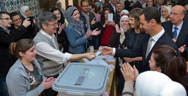 Suriye’de Halk Sandık Başında