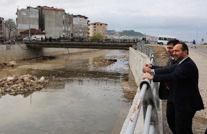 Ünye’nin Tabakhane Deresi Islah Ediliyor