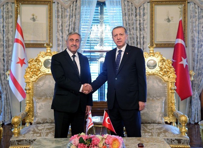 Cumhurbaşkanı Erdoğan, Kktc Cumhurbaşkanı Akıncı’yla Görüştü