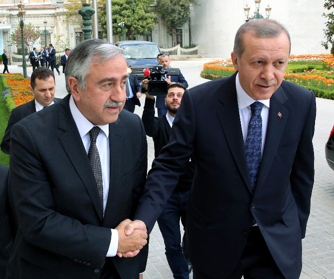 Cumhurbaşkanı Erdoğan, Kktc Cumhurbaşkanı Akıncı’yla Görüştü