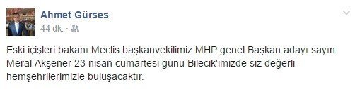 Meral Akşener 23 Nisan’da Bilecik’te