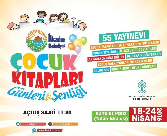 1. İlkadım Çocuk Kitap Günleri Ve Şenliği Yarın Başlıyor