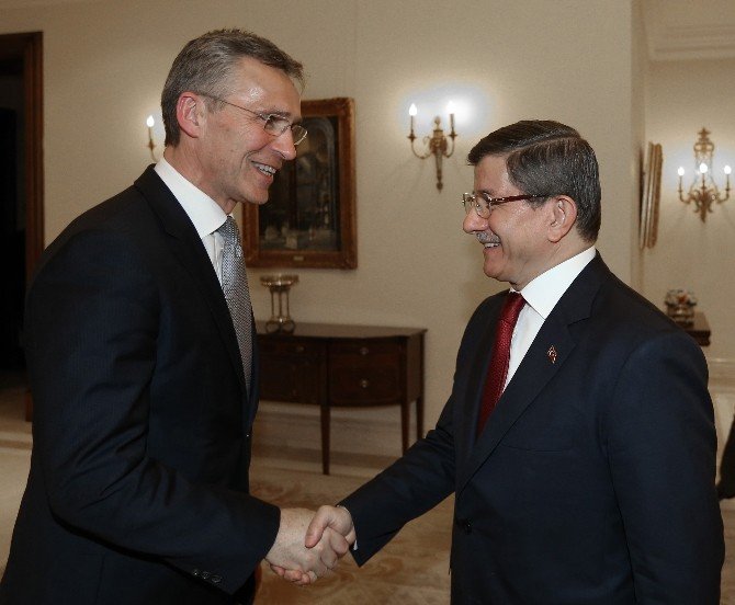 Başbakan Davutoğlu Nato Genel Sekreteri Stoltenberg İle Görüştü