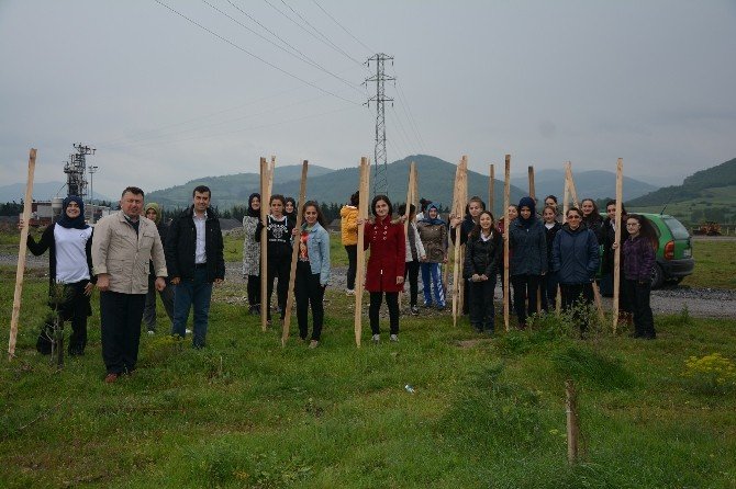 Öğrencilere Ağaç Ve Hayvan Sevgisi