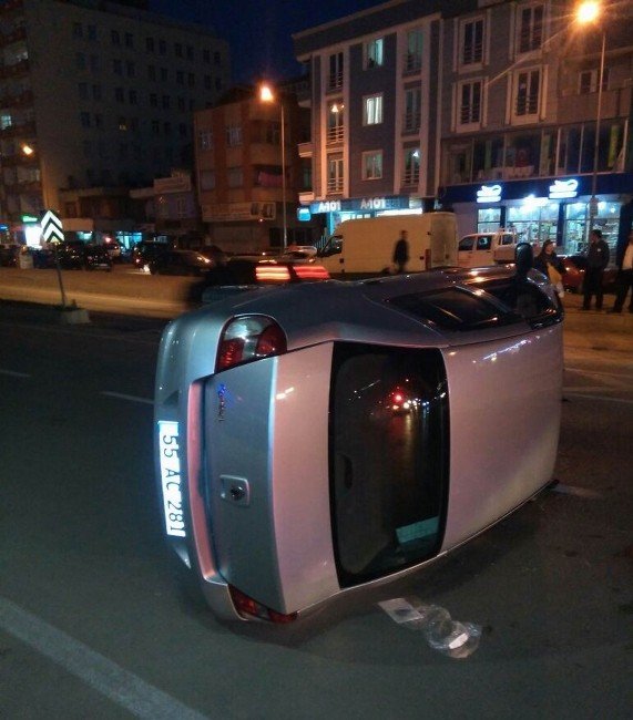 Samsun’da Trafik Kazası: 2 Yaralı