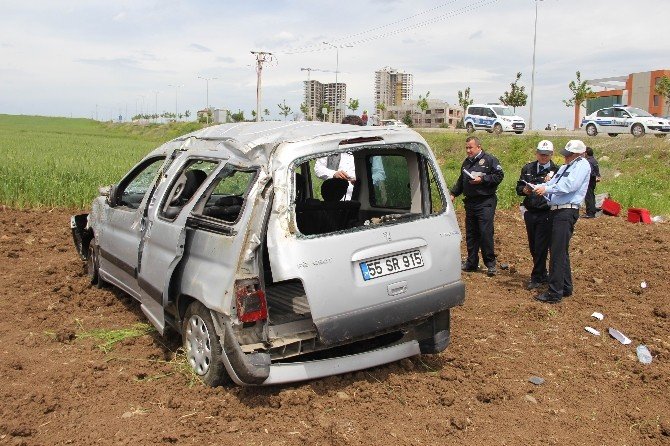 Samsun’da Kamyonet Takla Attı: 1 Yaralı