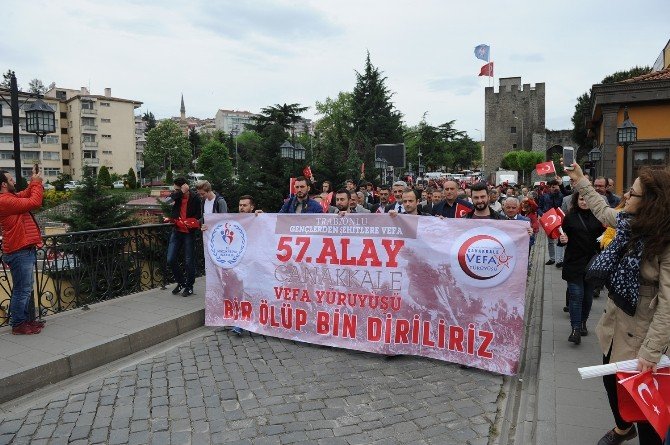 Trabzon’da 57. Alay’a Vefa Yürüyüşü