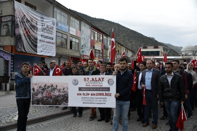 Gümüşhane’de 57.alay’a Ahde Vefa Yürüyüşü