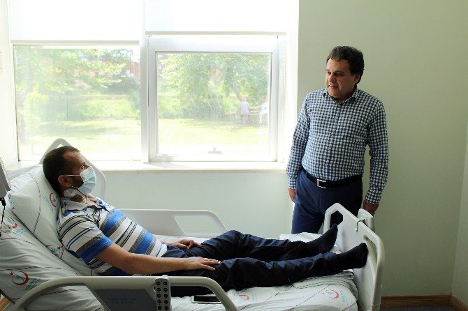 Çalıştığı Hastanede Şifa Buldu