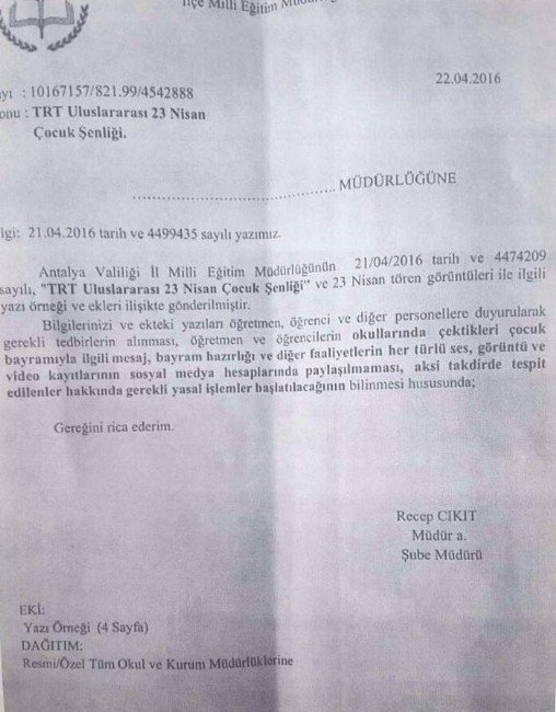Chp’li Çetin Osman Budak’tan ’23 Nisan Paylaşım Yasağı’ Soru Önergesi