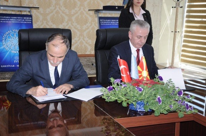 Omü, Makedonya Vizyon Üniversitesi İle İşbirliği Protokolü İmzaladı