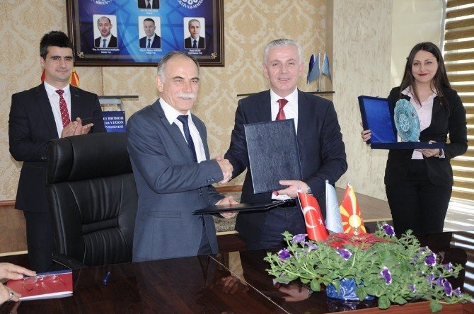 Omü, Makedonya Vizyon Üniversitesi İle İşbirliği Protokolü İmzaladı
