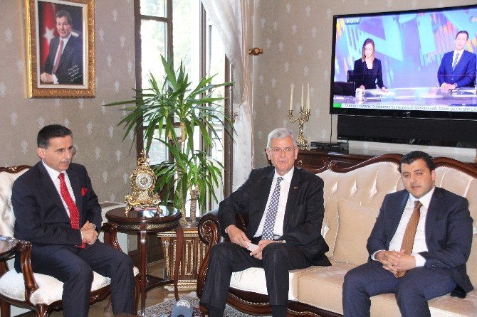 Bakan Bozkır Hatay Valisi Topaca’yı Ziyaret Etti