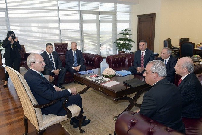 Chp Genel Başkanı Kılıçdaroğlu, Dsp Genel Başkanı Aksakal ‘I Kabul Etti