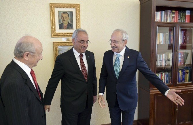Chp Genel Başkanı Kılıçdaroğlu, Dsp Genel Başkanı Aksakal ‘I Kabul Etti