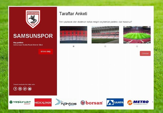 Samsunspor’dan Stat Koltukları İçin Anket
