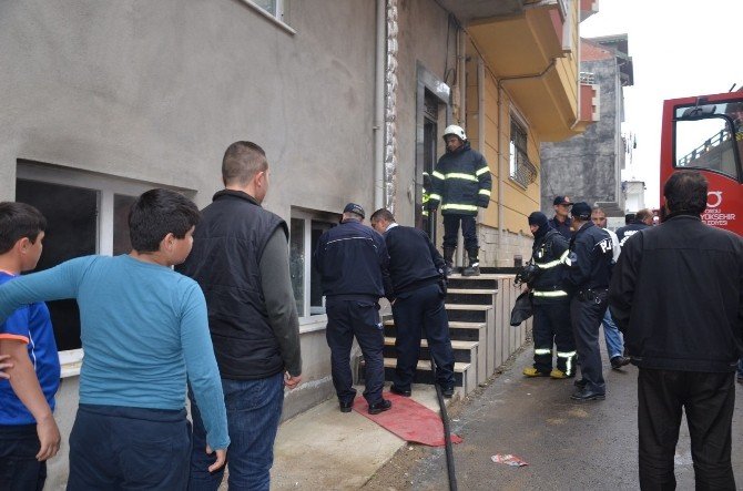 Fatsa’da Kalorifer Dairesi Yangını