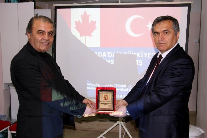 Prof. Dr. Menek, Kanada’daki İzlenimlerini Bilim Konferansı’nda Anlattı