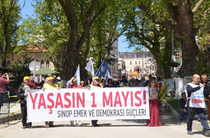Sinop’ta 1 Mayıs Bayramı Kutlamaları Olaysız Geçti