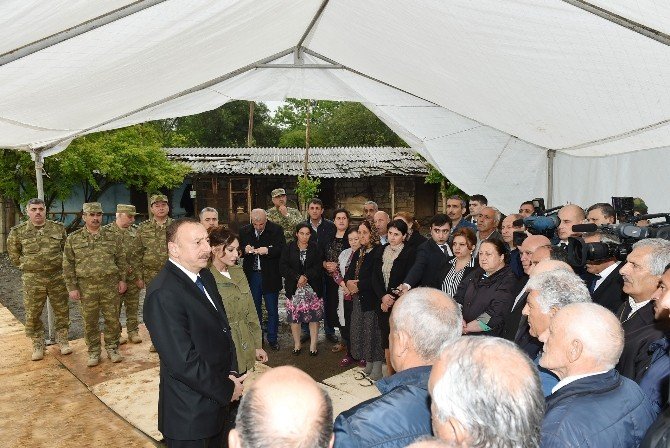 Aliyev, Azerbaycan-ermenistan Temas Hattını Ziyaret Etti