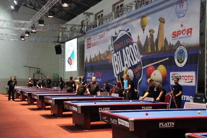 Türkiye 3 Bant Bilardo Şampiyonası İkici Etabı Ürgüp’te Başladı