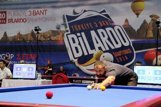 Türkiye 3 Bant Bilardo Şampiyonası İkici Etabı Ürgüp’te Başladı