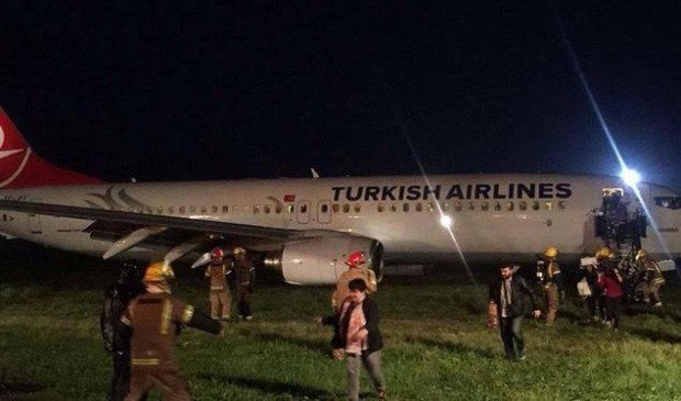 Thy Uçağı, Kaygan Zemin Nedeniyle Priştine’de Pistten Çıktı