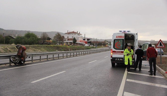 Tosya’da Motosiklet Kazası: 1 Yaralı