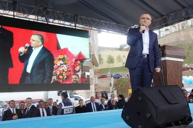 Bakan Ağbal, Cami Temel Atma Törenine Katıldı