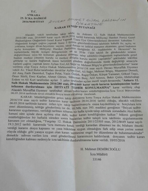 Mhp’de Flaş Kongre Kararı