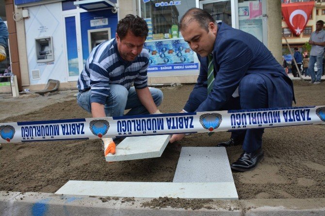 Görele’deki Prestij Cadde Projesinde Üst Yapı Etapları Başladı