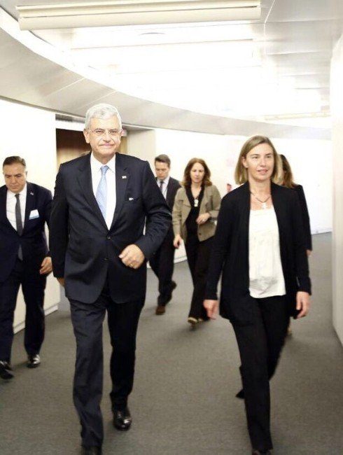 Bakan Bozkır, Mogherini İle Görüştü