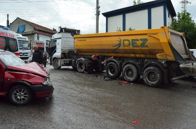 Zonguldak’ta Trafik Kazası: 1 Yaralı
