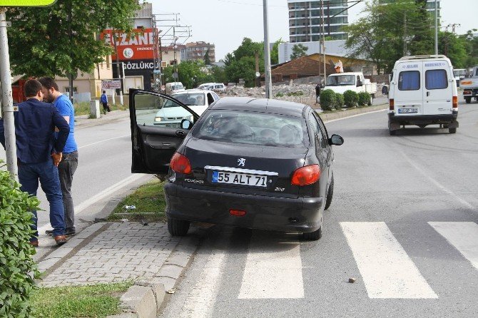 Samsun’da Trafik Kazası: 1 Yaralı