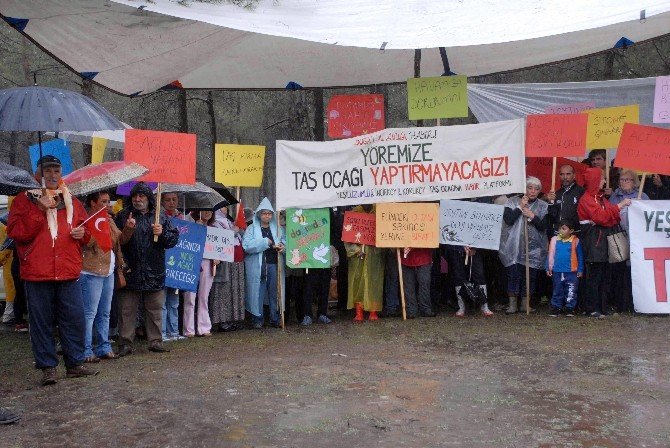 Fethiye’de Orta Oyunlu Taş Ocağı Eylemi