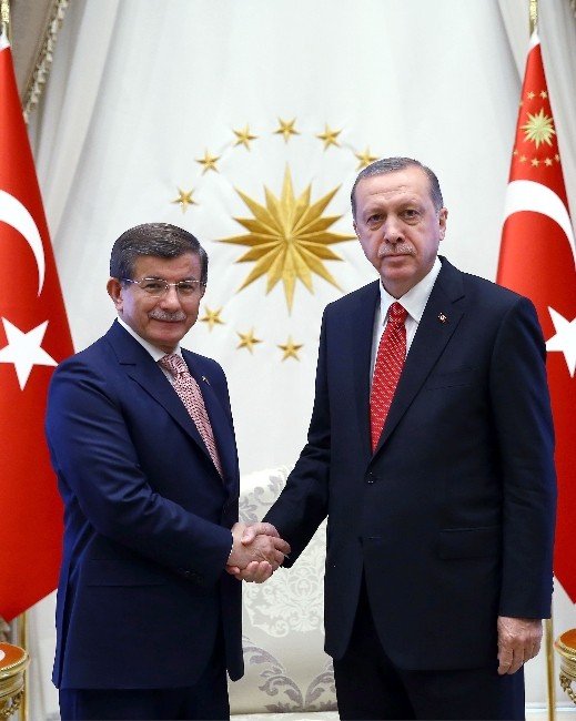 Cumhurbaşkanı Erdoğan, Başbakan Davutoğlu’nu Kabul Etti