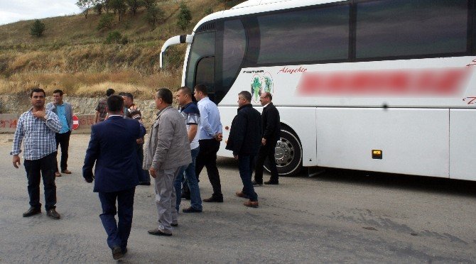 Alaşehir’de Otobüs Firmasının Yazıhanesini Ateşe Verdiler
