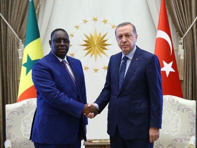 Cumhurbaşkanı Erdoğan, Senegal Cumhurbaşkanı Sall İle Görüştü