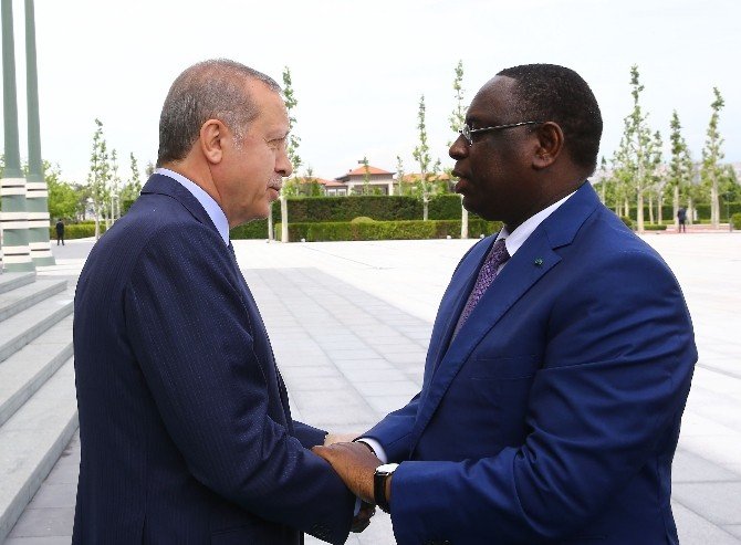 Cumhurbaşkanı Erdoğan, Senegal Cumhurbaşkanı Sall İle Görüştü