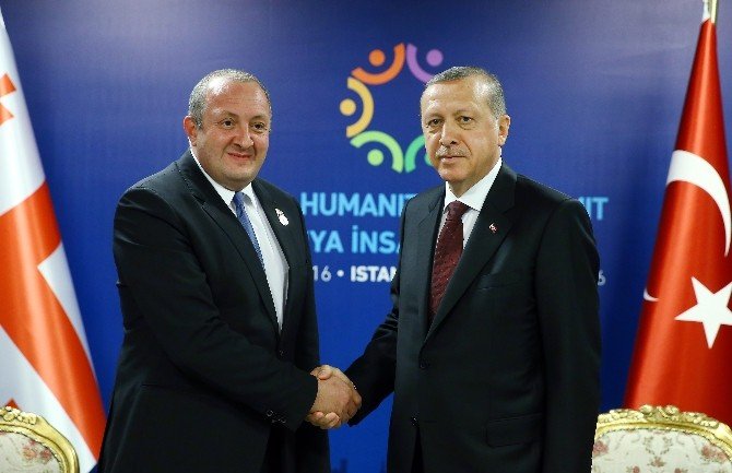 Cumhurbaşkanı Erdoğan, Margvelashvili İle Görüştü